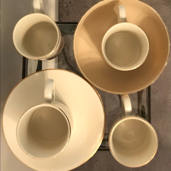 Goldenmist Demitasse — Set of 4 plus Sugar Bowl - Picture 2 of 4